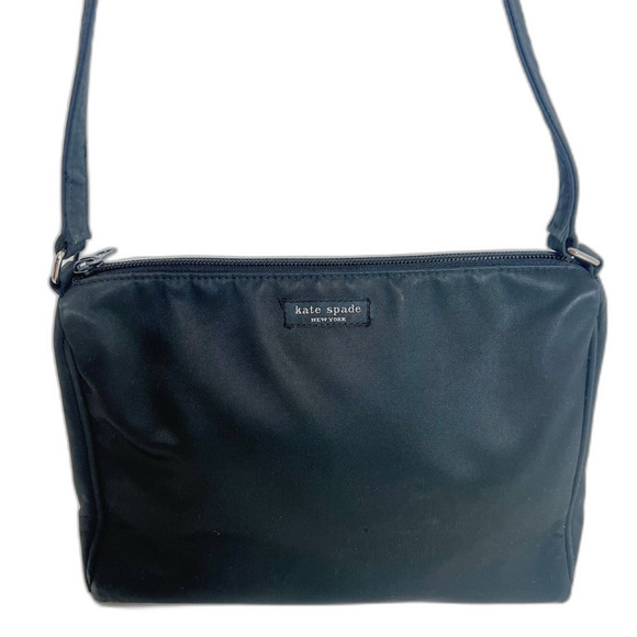 kate spade Handbags - Kate Spade 90s Vintage Black Nylon Shoulder Bag Little Black Bag Purse
